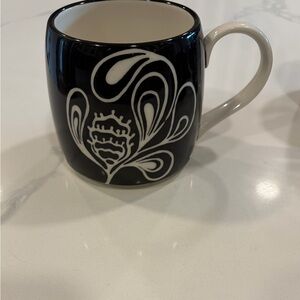 Black and White Floral Mug